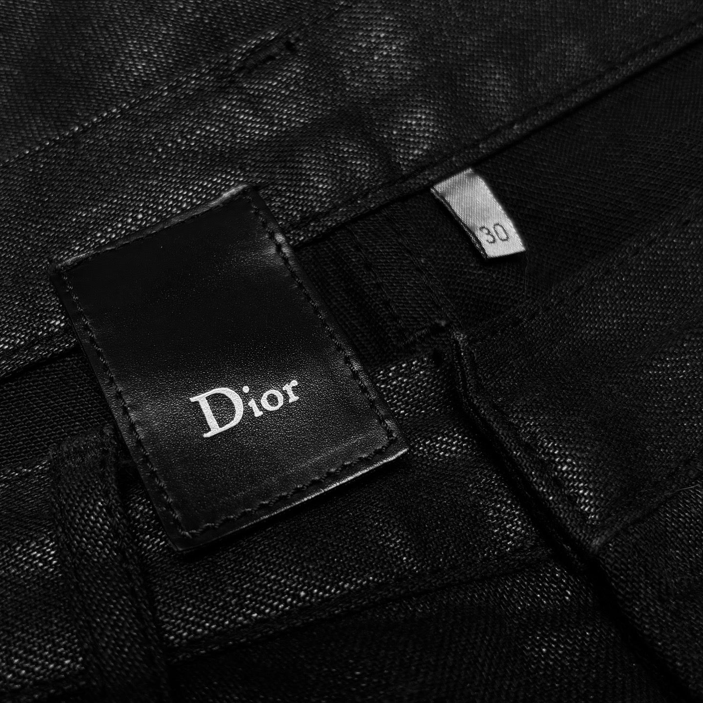 DIOR BY HEDI SLIMAN FW'07 'NAVIGATE' WAXED DENIM