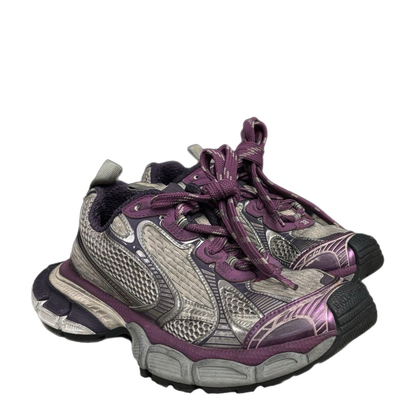 BALENCIAGA 3XL PURPLE & GRAY SNEAKERS