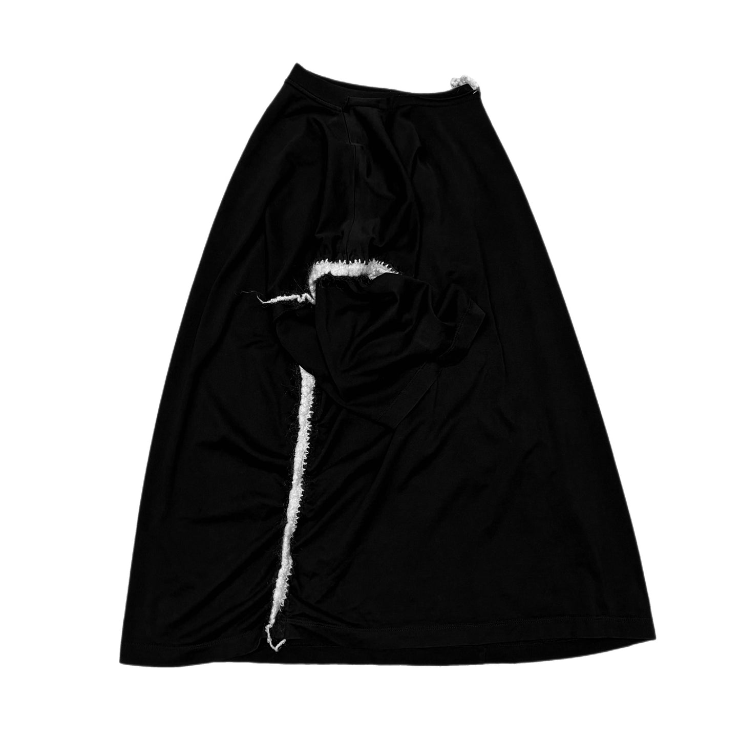 MAISON MARGIELA EMBROIDERD TRIM COTTON & MOHAIR TEE