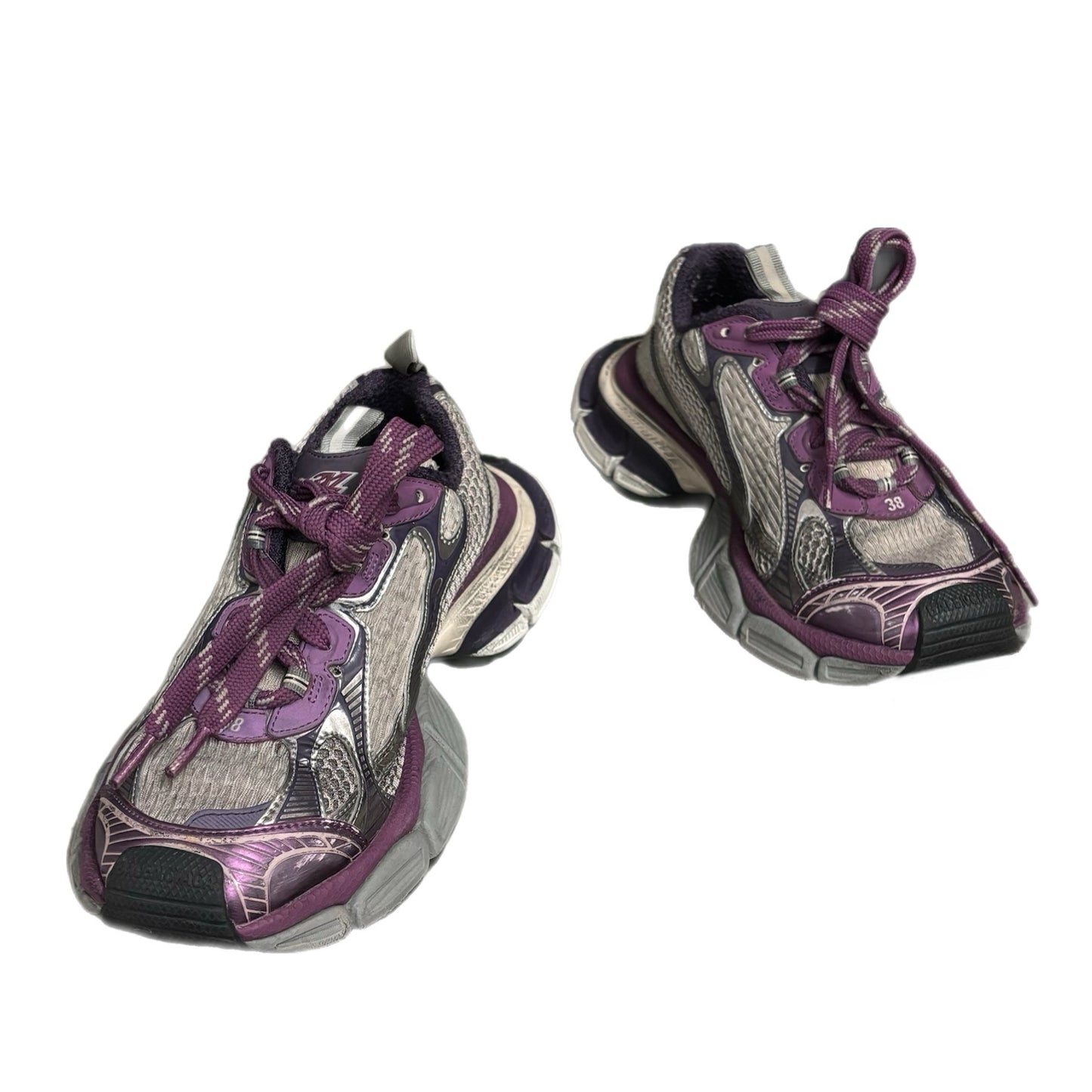BALENCIAGA 3XL PURPLE & GRAY SNEAKERS