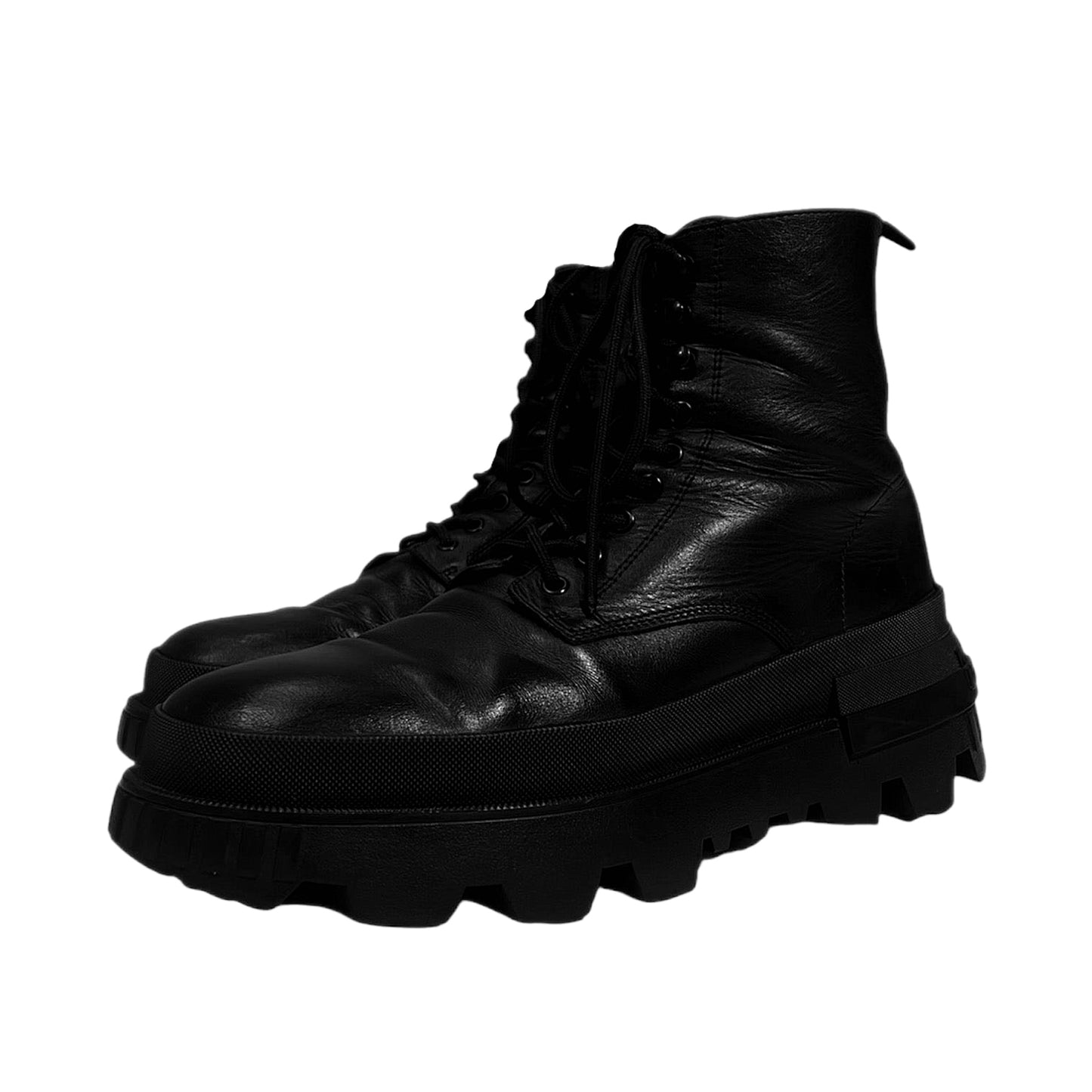 MONCLER ARMY LEATHER BOOTS LIMITED EDITION