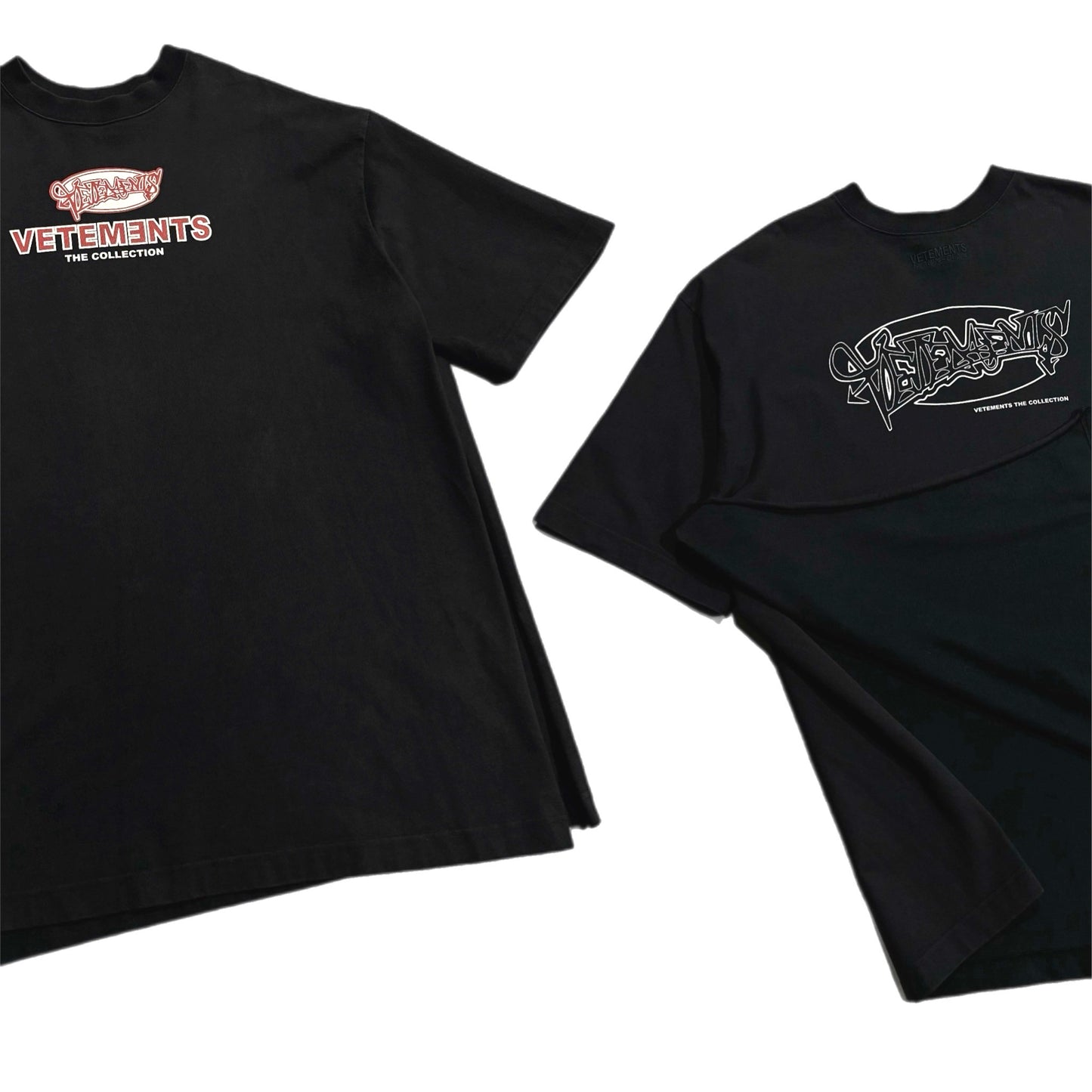 VETEMENTS SS’18 GRAFFITI OVERSIZED TEE