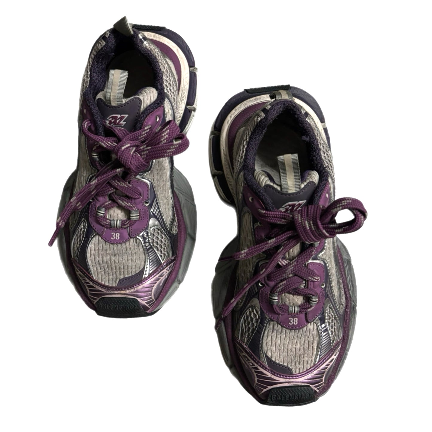 BALENCIAGA 3XL PURPLE & GRAY SNEAKERS