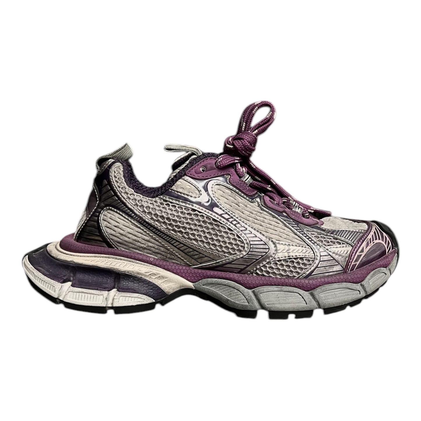 BALENCIAGA 3XL PURPLE & GRAY SNEAKERS