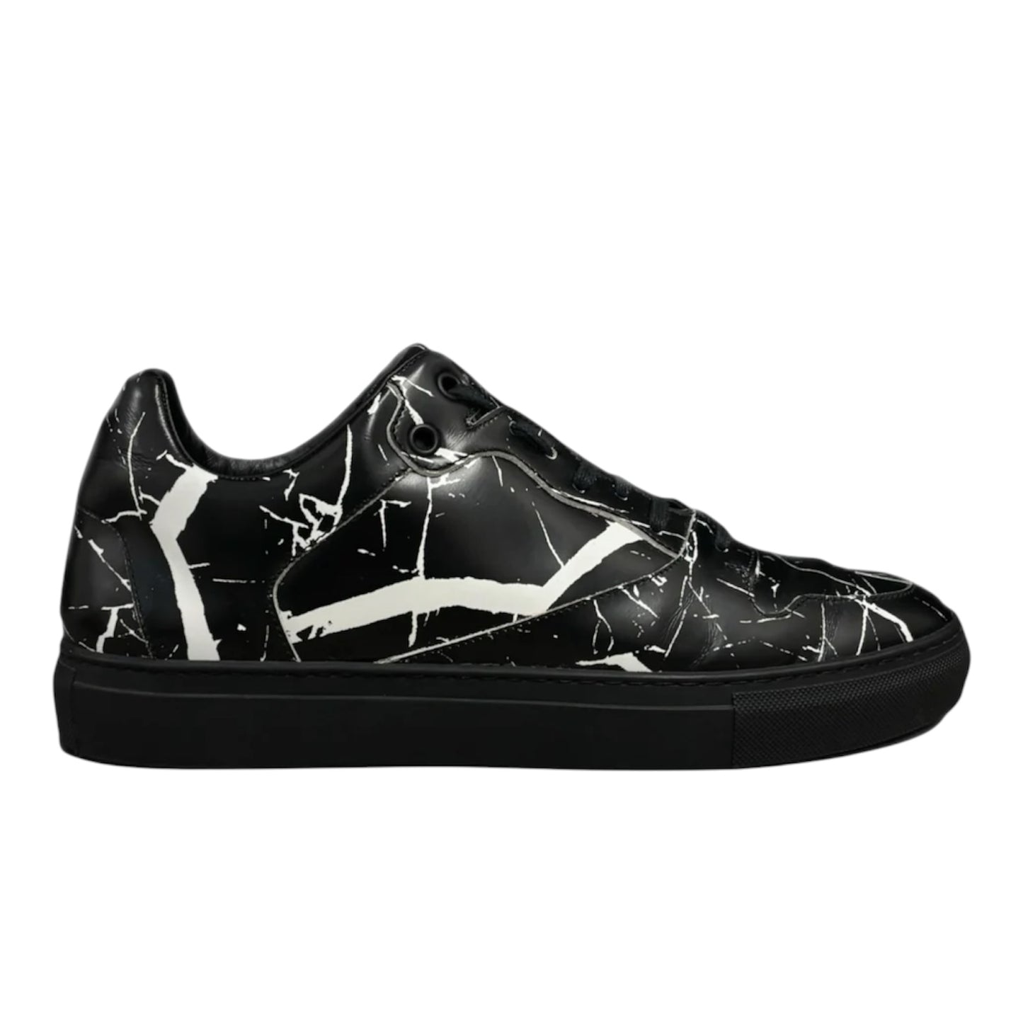 BALENCIAGA ARENA CRACKED PATTERN SNEAKERS