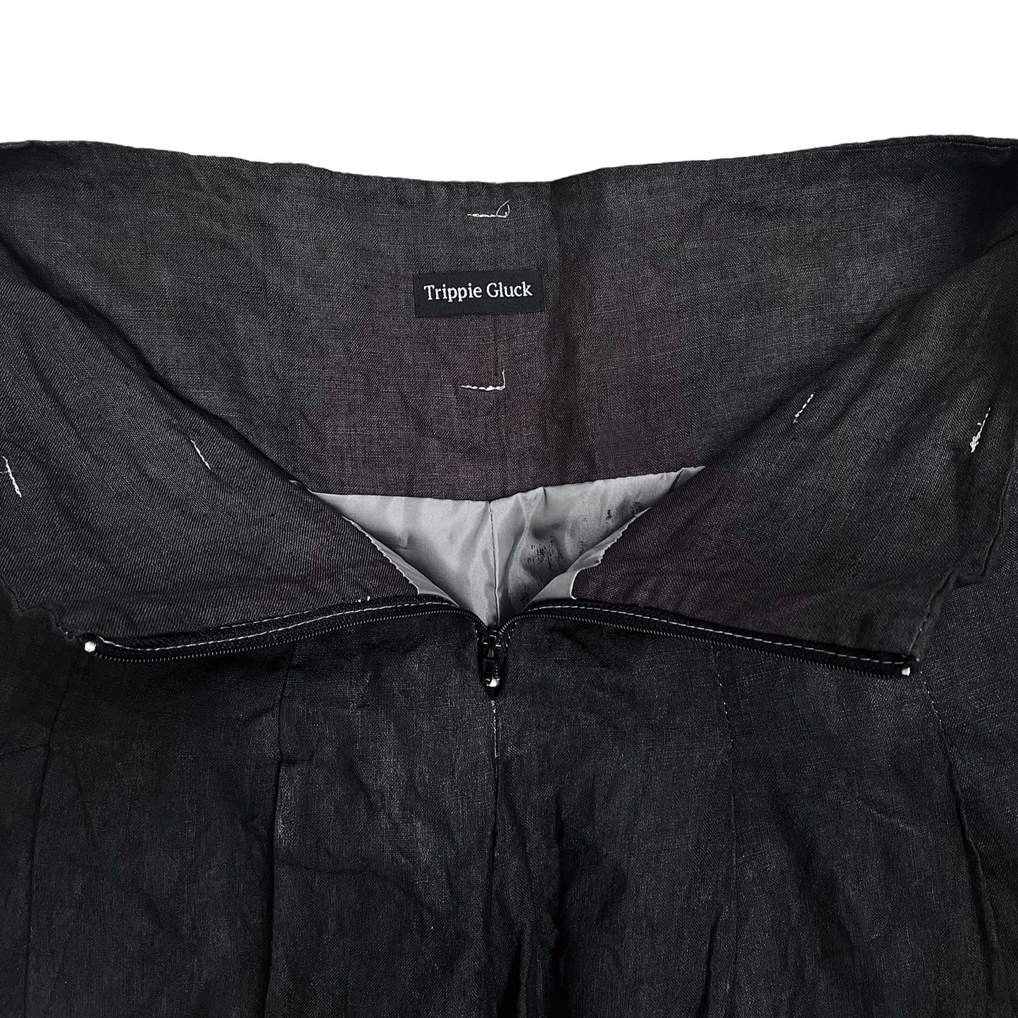 TRIPPIE GLUCK X GOLTSEV SERGEY SHINY LINEN BALLOON PANTS