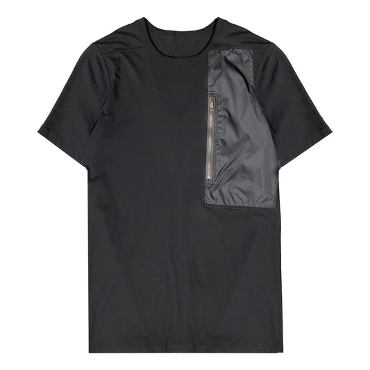 RICK OWENS BLACK ZIP POCKET T-SHIRT