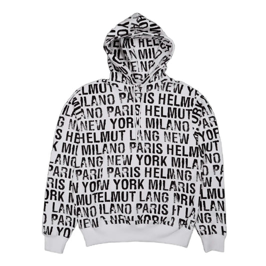 HELMUT LANG SWEATSHIRT WITH ALL OVER LOGO PRINT