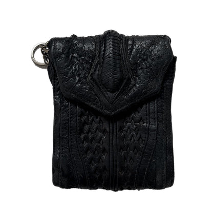 KMRII TRI-FOLD LEATHER STUDDED WALLET