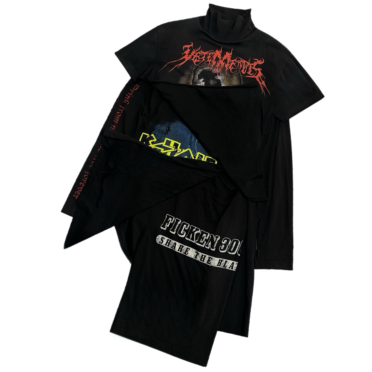 VETEMENTS AW’16 METAL SKULL LAYERED DRESS