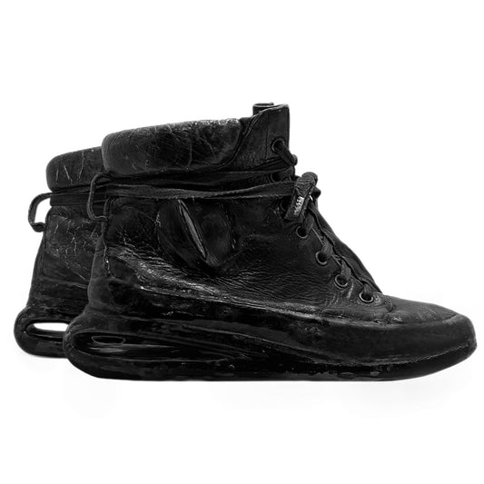 CAROL CHRISTIAN POELL TITANIUM  U-SOLE RUBBER DRIPED SNEAKERS