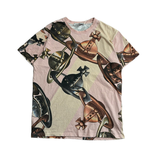 VIVIENNE WESTWOOD ALLOVER LOGO PRINT TEE