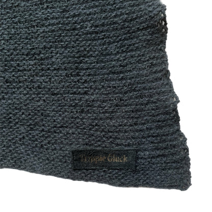 TRIPPIE GLUCK ASPHALT KNITTED SCARF